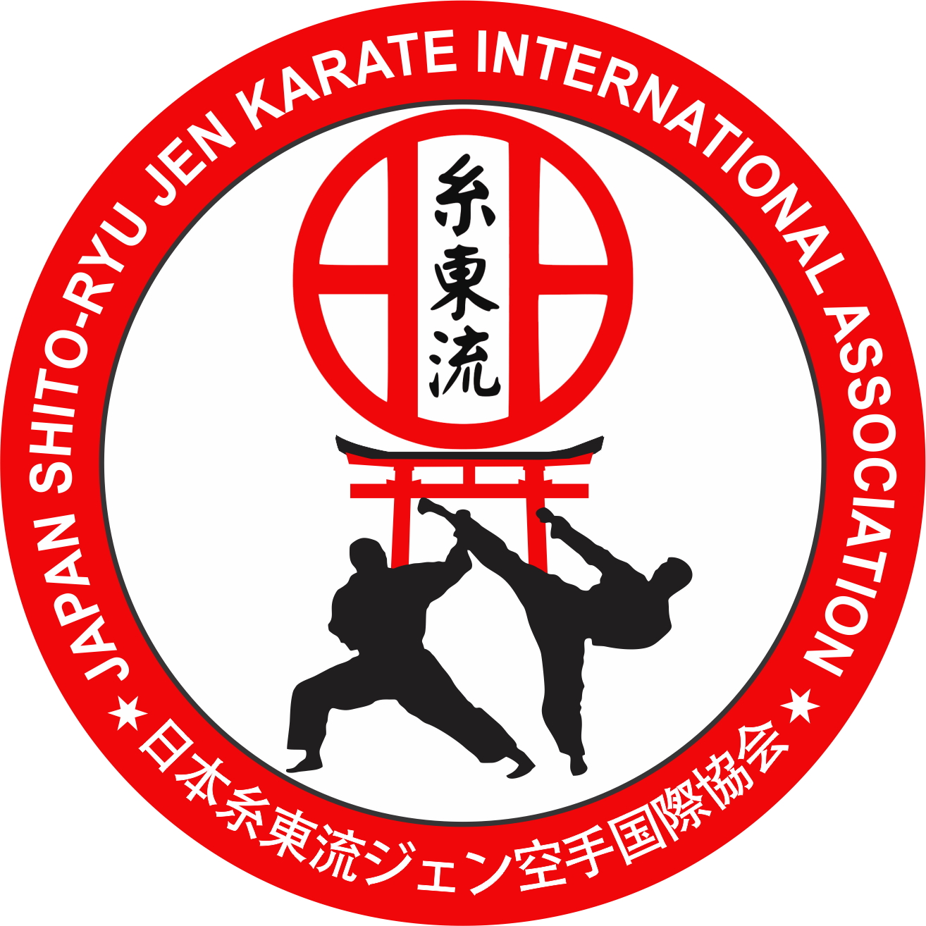 JSJKIA Logo – Japan Shito-Ryu Jen Karate International Association (Official Red Logo)